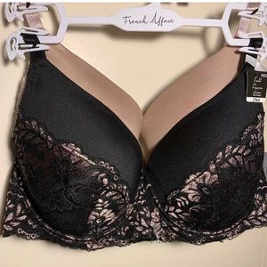 French affair underwire bra multi color 3 pack